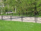 Ограждение газонное из профильной трубы